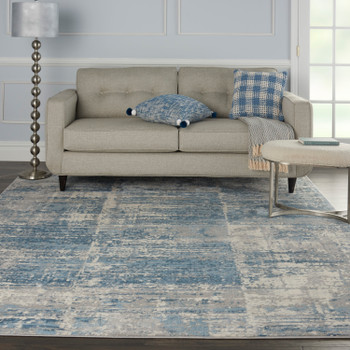 Nourison Solace Sla02 Ivory/grey/blue Area Rugs