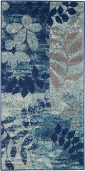 Nourison Tranquil Tra01 Navy/light Blue Area Rugs