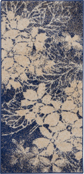 Nourison Tranquil Tra08 Beige/navy Area Rugs
