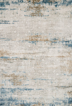 Loloi Sienne Sie-05 Ivory / Azure Power Loomed Area Rugs