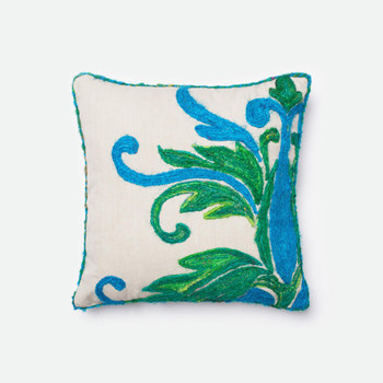 Loloi Pillows P0232 Green / Blue