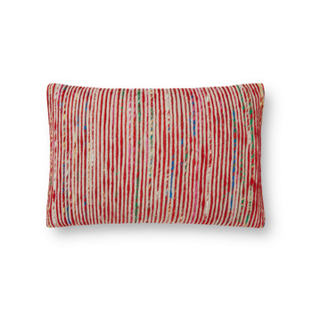 Loloi Pillows P0242 Red / Multi