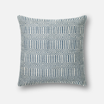 Loloi Pillows P0339 Blue / Ivory
