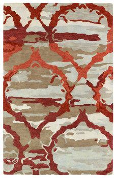 Kaleen Brushstrokes Hand-tufted Brs02-25 Red Area Rugs