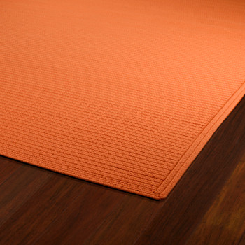 Kaleen Bikini Braided 3020-89 Orange Area Rugs