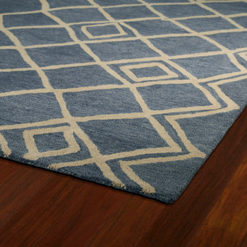 Kaleen Casablanca Hand Tufted Cas04-17 Blue Area Rugs