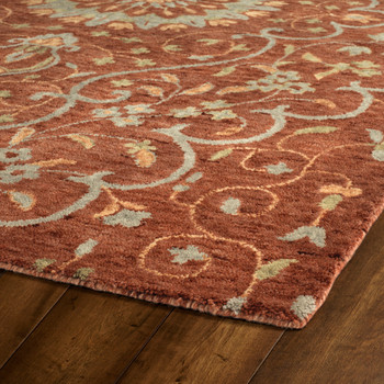 Kaleen Chancellor Hand-tufted Cha01-06 Brick Area Rugs