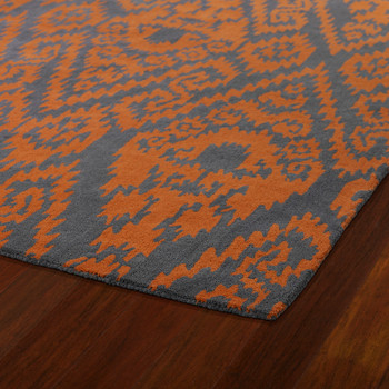 Kaleen Evolution Hand Tufted Evl02-89 Orange Area Rugs