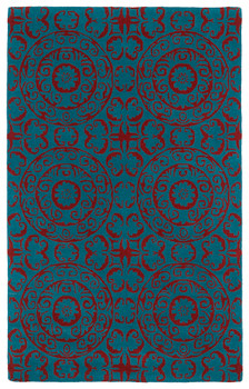 Kaleen Evolution Hand Tufted Evl03-94 Peacock Area Rugs