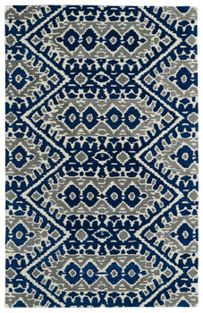 Kaleen Global Inspirations Hand-tufted Glb01-17 Blue Area Rugs