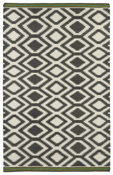 Kaleen Nomad Flat-weave Nom04-75 Grey Area Rugs