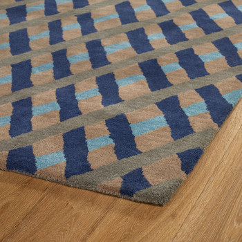 Kaleen Pastiche Hand Tufted Pas04-17 Blue Area Rugs