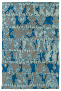 Kaleen Pastiche Hand Tufted Pas05-17 Blue Area Rugs