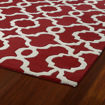 Kaleen Revolution Hand Tufted Rev03-25 Red Area Rugs