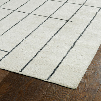 Kaleen Solitaire Hand Woven Sol06-01 Ivory Area Rugs