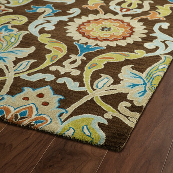 Kaleen Taj Hand Tufted Taj02-40 Chocolate Area Rugs