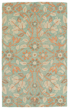 Kaleen Weathered Hand-tufted Wtr04-78 Turquoise Area Rugs