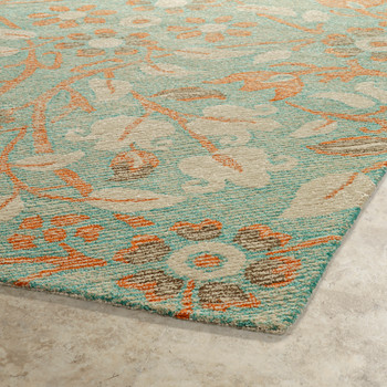 Kaleen Weathered Hand-tufted Wtr04-78 Turquoise Area Rugs