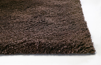 KAS Rugs Bliss 1566 Espresso Shag Hand-woven Area Rugs