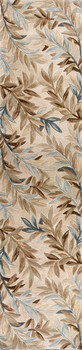 KAS Rugs Sparta 3126 Ivory Tropical Branches Hand-tufted Area Rugs