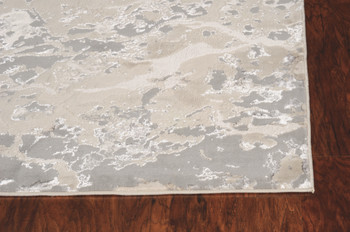 KAS Rugs Luna 7123 Sand Grey Asbury Machine-woven Area Rugs