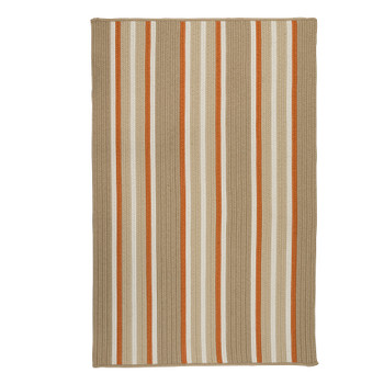 Colonial Mills Mesa Stripe Ms36 Rusted Sand Area Rugs