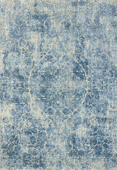 Dynamic Quartz Machine-made 27040 Ivory/blue Area Rugs