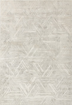 Dynamic Quartz Machine-made 27041 Ivory Area Rugs