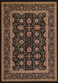 Dynamic Yazd Machine-made 2803 Black-black Area Rugs