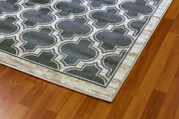 Dynamic Yazd Machine-made 2816 Blue/ivory Area Rugs