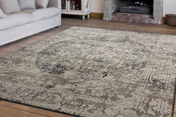 Dynamic Astoria Machine-made 3372 Cream/grey Area Rugs