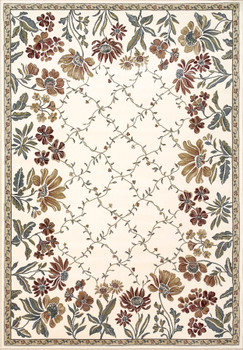 Dynamic Ancient Garden Machine-made 57084 Ivory Area Rugs