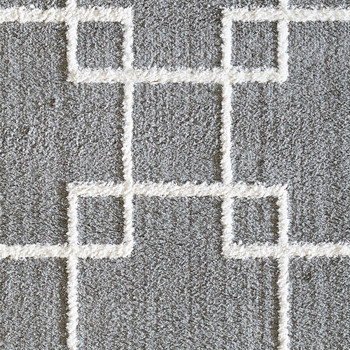 Dynamic Silky Shag Machine-made 5901 Silver Area Rugs