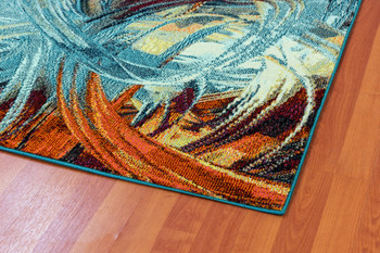 Dynamic Zodiac Machine-made 6622 Blue/multi Area Rugs