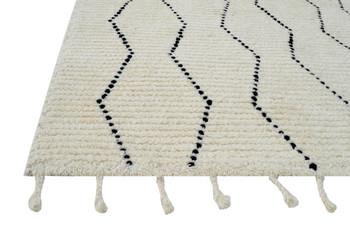 Dynamic Celestial Handmade 6950 Ivory/black Area Rugs