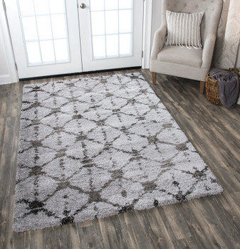 Rizzy Home Adana AN696A Geometric Power Loomed Area Rugs