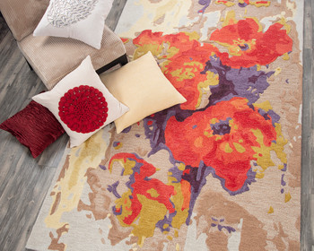 Rizzy Home Connie Post  CNP111 Abstract Hand-tufted Area Rugs