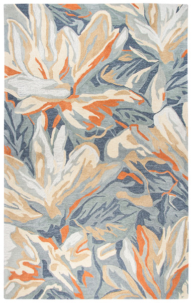 Rizzy Home Mod MO757A Abstract Floral Hand Tufted Area Rugs