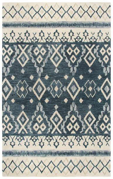 Rizzy Home Opulent OU936A Tribal Motif Hand Tufted Area Rugs