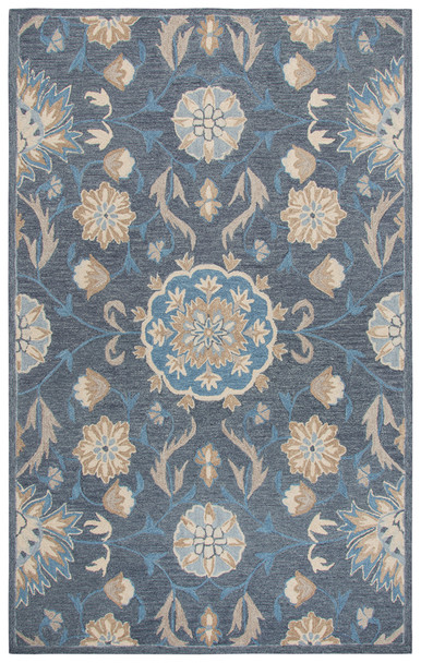 Rizzy Home Resonant RS912A Floral Hand Tufted Area Rugs