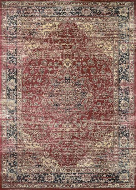 Couristan Zahara Persian Vase Red/black/oatmeal Indoor Area Rugs