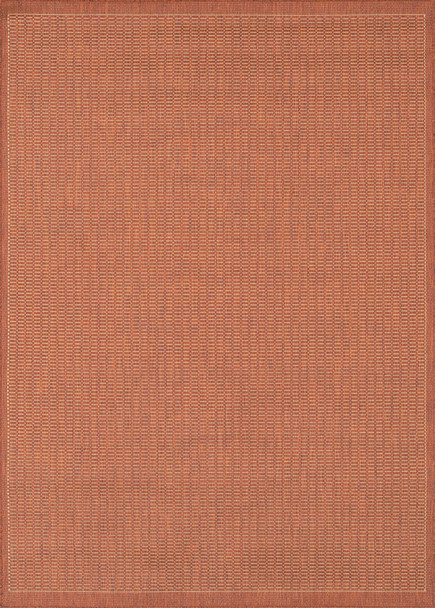 Couristan Recife Saddlestitch Terra Cotta/natural Indoor/outdoor Area Rugs