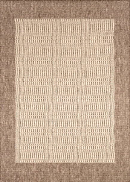 Couristan Recife Checkered Field Natural/cocoa Indoor/outdoor Area Rugs