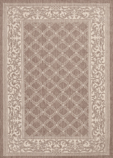 Couristan Recife Garden Lattice Cocoa/natural Indoor/outdoor Area Rugs