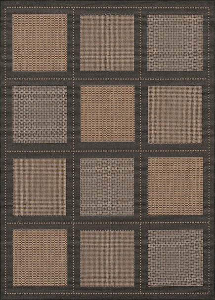 Couristan Recife Summit Cocoa/black Indoor/outdoor Area Rugs