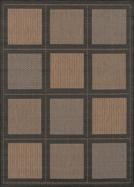 Couristan Recife Summit Cocoa/black Indoor/outdoor Area Rugs