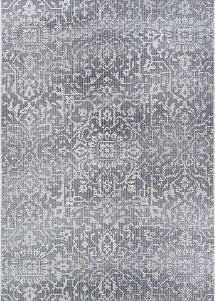 Couristan Monte Carlo Palmette Grey/ivory Indoor/outdoor Area Rugs