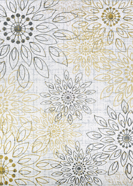 Couristan Calinda Summer Bliss Gold/silver/ivory Indoor Area Rugs