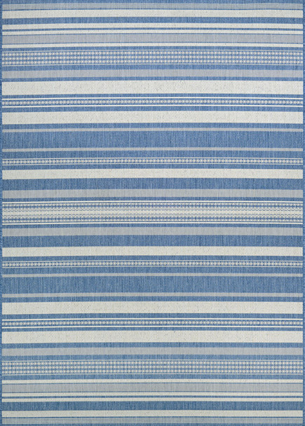 Couristan Recife Gazebo Stripe Champ/blue Indoor/outdoor Area Rugs