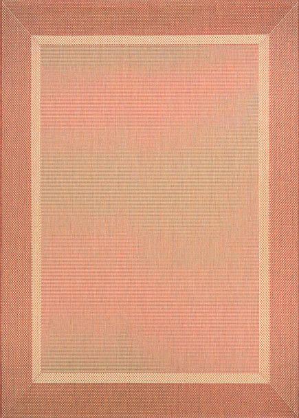 Couristan Recife Stria Texture Natural/terra Cotta Indoor/outdoor Area Rugs